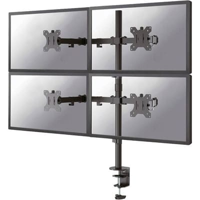 Neomounts FPMA-D550D4BLACK Monitorarm 4 schermen - 13-32" - 0-6 kg/scherm - zwart