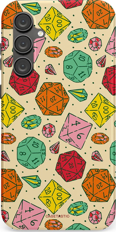 Casetastic Hoesje Geschikt voor Samsung S23 FE - Stijlvolle Beschermende Duo-layer Case - D20 Geluksrol
