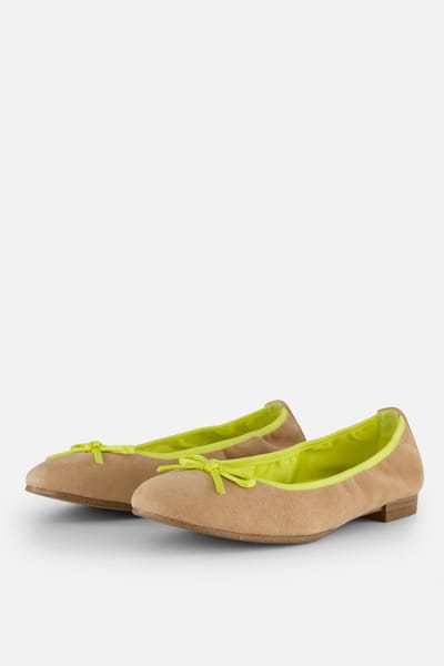 Tamaris Ballerina's beige Leer - Dames - Maat 38