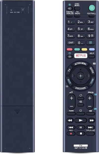 CHPN - Afstandsbediening geschikt voor Sony tv - universele afstandsbediening - Geschikt voor Sony Smart TV - RMT-TX100D - Remote control - Zwart