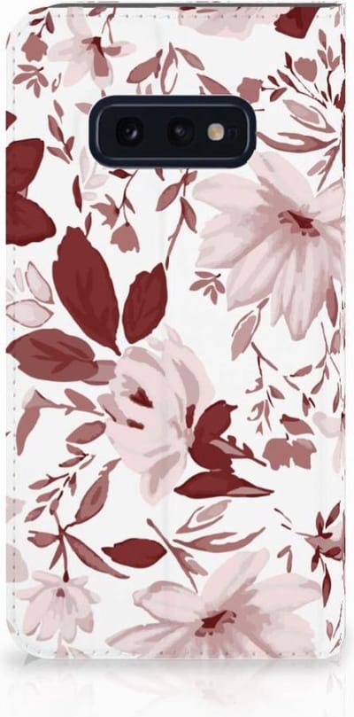Bookcase Samsung Galaxy S10e Watercolor Flowers