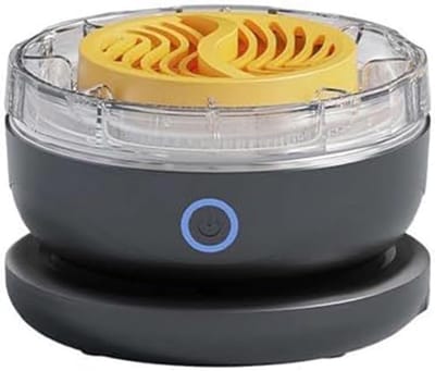 Draadloze fruit- en groentereiniger met hydroxylionentechnologie, IPX7 waterdicht, draagbare voedselreiniger voor vlees en salade, draadloos opladen, compact voor keuken en reizen (zwart)