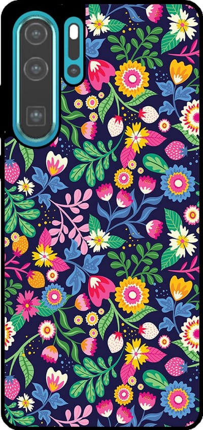 Smartphonica Telefoonhoesje Geschikt voor Huawei P30 Pro met bloemen opdruk - TPU backcover case flower design geschikt voor Huawei P30 Pro