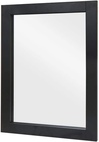 Wandspiegel MCW-L86, badkamerspiegel, spiegelbadkamermeubel, MVG-gecertificeerd 72x52cm ~ zwart