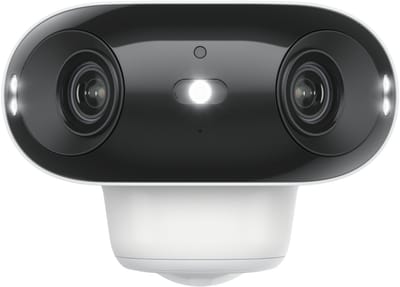 Reolink Argus 4 Pro 4K Batterij Beveiligingscamera Draadloos Buiten, 180° Dual-Lens 8MP Camera voor Thuissbeveiliging, ColorX Nachtzicht, Slimme Persoons-/Voertuig-/Dierendetectie, Geen Abonnement, Lokale Opslag