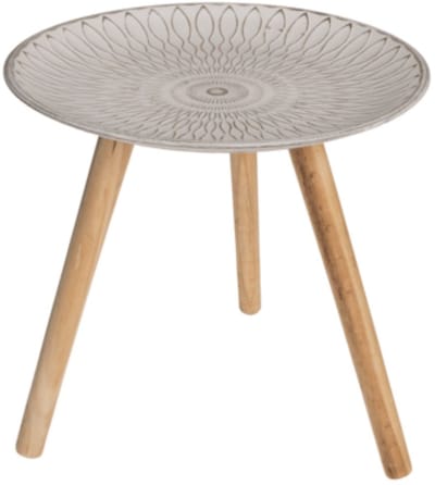 Out of the Blue Wooden Table - White/Nature