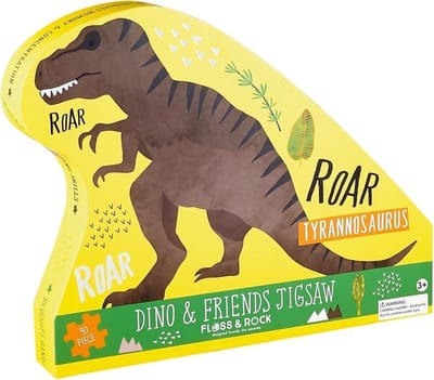 Floss & Rock Dinosaurus Puzzel - 40 stukjes - 60 x 41 cm