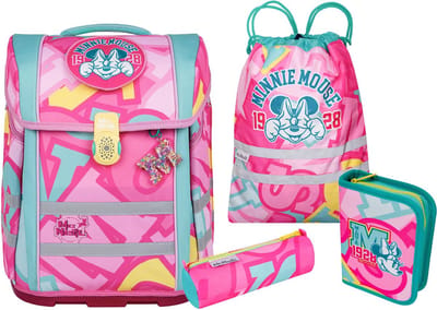 McNeill Schooltas Ergo Perfecto Disney Schoolbag Set 5-delig Minnie Mouse Roze