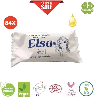 Elsa 84x 100g toiletzeep Savon de Beauty | Glycerine zeep met plantaardige oliën