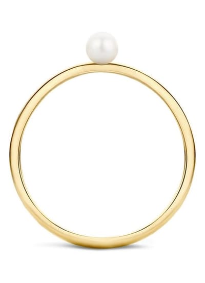 Blush Ring 1213YPW/54 14k Geelgoud met Parel Maat 54