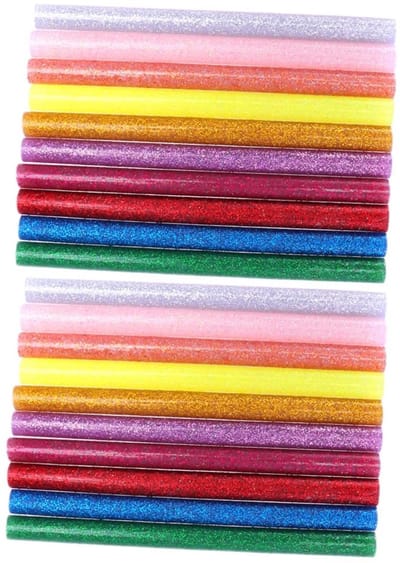 Lijmsticks Glitter - Hotmelt Sticks - Hobby Projecten - Snelle Droogtijd - 7 mm - Gemengde Kleuren