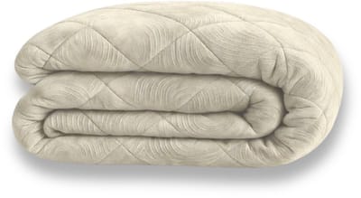 Y-NOT - Velvet Dekbed Zonder Overtrek 140x200 - Japandi - Zomerdekbed - Zacht & Wasbaar - Pearl White