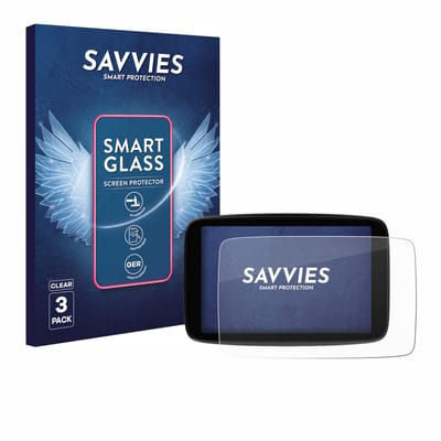 3 Stuks Savvies Screenprotector - geschikt voor TomTom GO Expert Plus 7" - beschermfolie glas transparant
