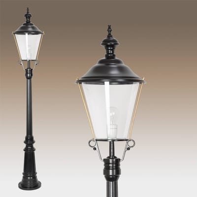 K.S. Verlichting Florens lantaarnpaal, zwart