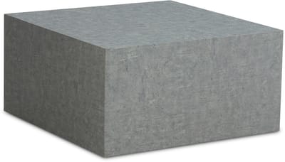 salontafel MONOBLOC 60x60x30 cm in betonlook grijs, design woonkamertafel kubus vierkant, loungebanktafel, bijzettafel kubusvorm