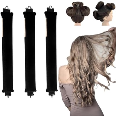 Hittevrije Krulbanden voor Slaapgebruik - 3 Stuks, Perfect voor Kort en Lang Haar