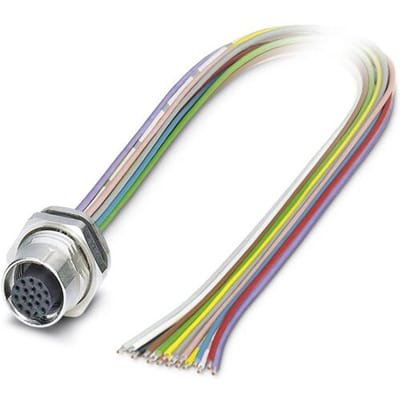Phoenix Contact 1430462 Sensor/actuator inbouwconnector M12 Aantal polen (sensoren): 17 Bus, inbouw 0.50 m 1 stuk(s)