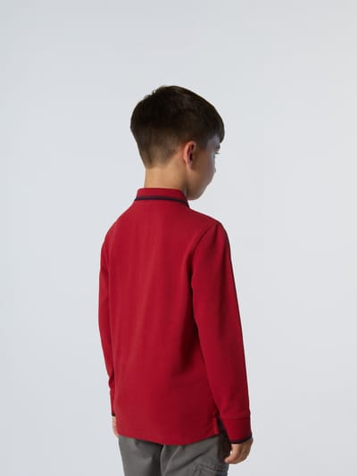 North Sails Polo Shirt Lange mouwen met kraagletters