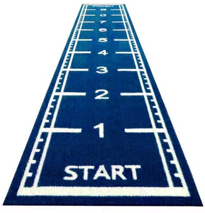 ForzaFit Sprinttrack kunstgras - Indoor/Outdoor - 10 x 2 meter - Blauw - 17 mm