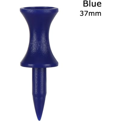 20 stuks Kleurrijke Plastic Golf Tee Stap-naar-beneden Afgestudeerde Kasteel Tee Hoogtecontrole voor Golfaccessoires blue-37mm blue