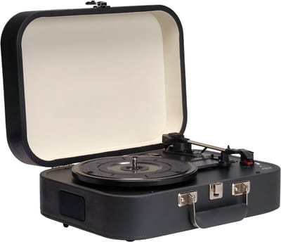 DnA® Retro platenspeler - Platenspelers - Platenspeler Bluetooth - Platenspeler Met Bluetooth - Zwart - ‎36cm x 29cm x 13cm