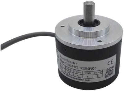Buitenste Optische Encoder 52mm 8mm Effen As 500ppr Incrementele Encoder met PNP Push Pull Uitgangssignaal