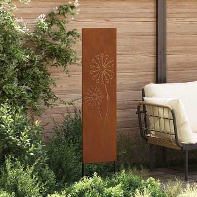 vidaXL - Tuin - Privacy - Scherm - Fretwerk - Roestig - 32 - x - 140 - cm - weervast - staal