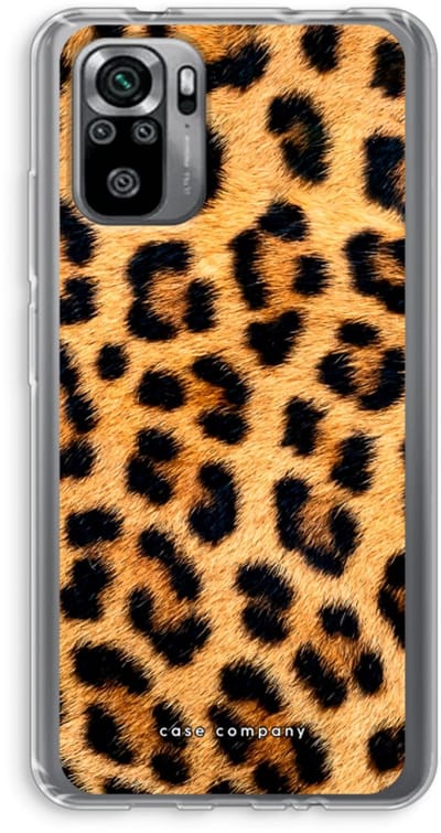 Case Company® - Hoesje geschikt voor Xiaomi Redmi Note 10S hoesje - Luipaard - Soft Cover Telefoonhoesje - Bescherming aan alle Kanten en Schermrand