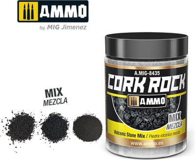 AMMO by Mig Jimenez Modelbouwdecoratie - MIG 8435 Cork Rock Volcanic Rock - Mix - Terraform - 100ml Effecten potje