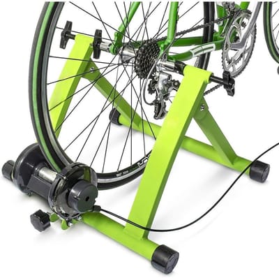 SCH® Hometrainer Fiets - Hometrainers Fitness - Hometrainer - Groen - 54cm x 48cm x 38cm