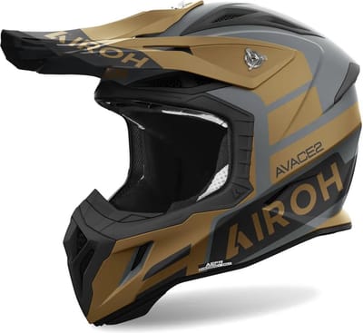 Airoh Aviator Ace 2 Sake Goud Matt Offroad Helm - Maat L - Helm