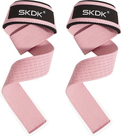 Nivard Wrist Wraps - Lifting Straps - Crossfit Grips - Polsband - Krachttraining - Fitness - Deadlift - Sport - Roze