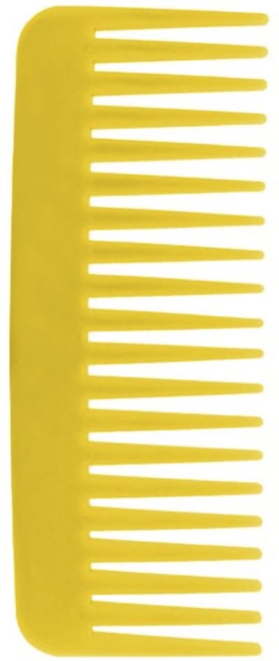 Cabantis Brede Kam 20 Tanden - Styling Tool - Wide Tooth Comb - Kapper Kam - Haar Accessoire - Geel