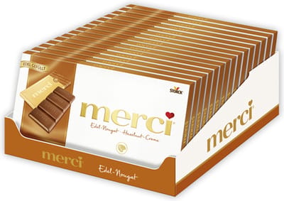 Merci - Hazelnoot-crème - 15x 112g