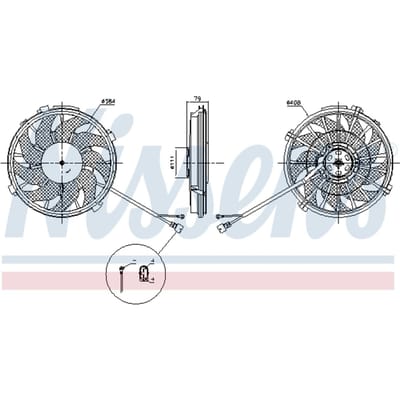 Koelventilatorwiel, motorkoeling NISSENS 85753