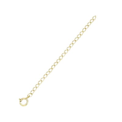 Verlengketting / verleng collier / verlengstukje lengte ca. 7cm. 375/- goud met veerring sluiting. Lengte 7cm en inhaakbaar mogelijkheid in iedere schakel.