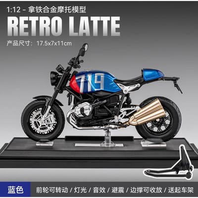 Simulatie 1:12 Bao Ma Latte Legering Motorfiets Model Ornament Kinder Speelgoed Cadeau