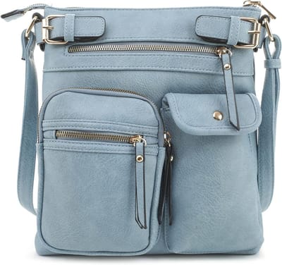 Crossbody Tas - Schoudertas Dames - Dagelijks Gebruik - Multi Pocket Ontwerp - Medium Formaat - Zwart