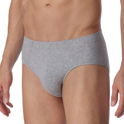 Schiesser 3 PACK Supermini 95/5 Essentials - Heren Onderbroek - grijs, blauw, zwart