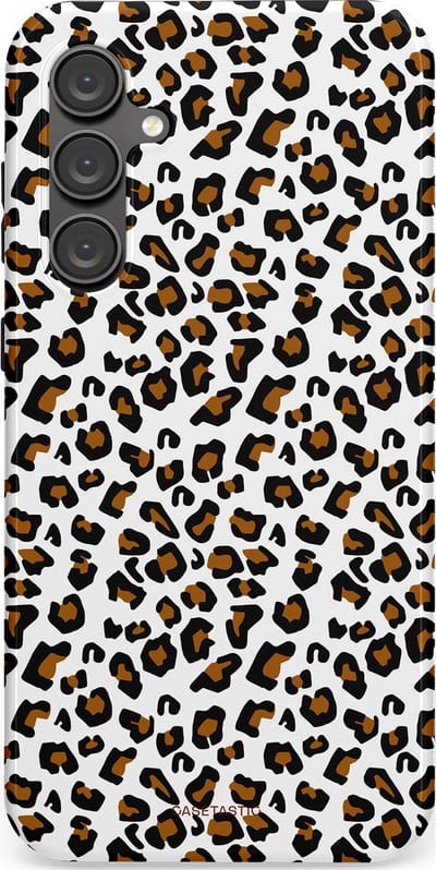 Casetastic Hoesje Geschikt voor Samsung S23 FE - Stijlvolle Beschermende Duo-layer Case - Panter abstractie