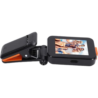 Écran Selfie HD pour Téléphone Vlog Diffusion en Direct Enregistrement Vidéo Écran Caméra Arrière Projection Double Bande WiFi avec Pince noir