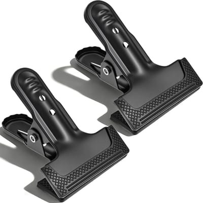 2 stuks zware achtergrondklemmen van 10 cm voor fotografie, houtbewerking en klussen - stevige metalen clips voor achtergrondsteunen en projecten