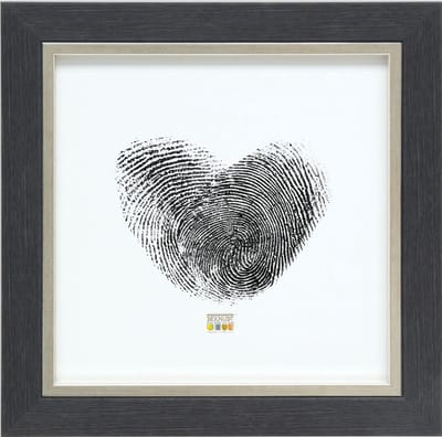 Deknudt Frames fotolijst S45VF7 - grijs met zilverbies - foto 30x30 cm