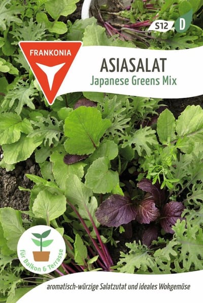 Aziatische salade, Japanse bladgroentenmix - groentezaden, saladezaden