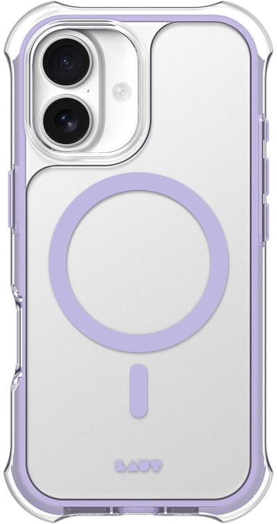 LAUT Aero Protect iPhone 17 Hoesje – Light Purple – Transparant – MagSafe Compatibel