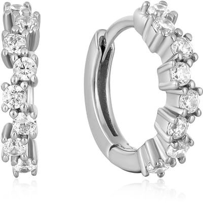 Ania Haie AH E047-09H Ear Edit Dames Oorbellen - Oorringen - Sieraad - Zilver - 925 Zilver - 3 mm breed - 11.5 mm lang