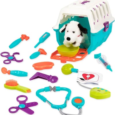 DailySupplies® Dierenarts Speelgoed - Dokterset Kind - Kinderspeelgoed 2 Jaar - Wit met Blauw