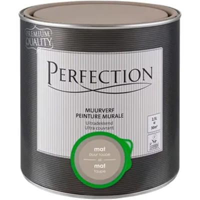 Perfection Ultradekkend Muurverf - Mat - Taupe - 2,5l