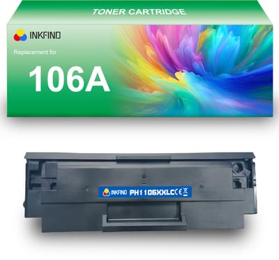 INKFIND 106A tonercartridge compatibel met HP 106A W1106A - 1-pack Zwart