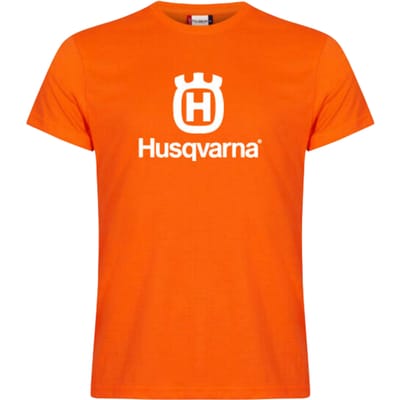 Husqvarna T-Shirt Solid Orange Maat XS